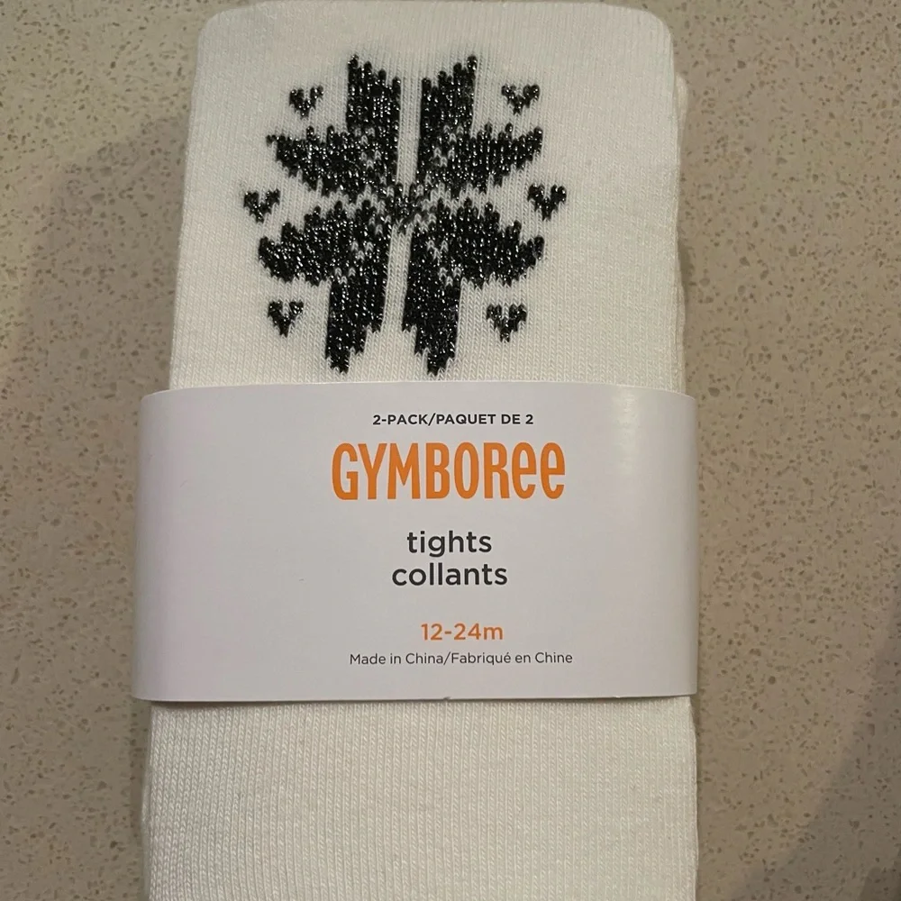 Gymboree holiday tights 2 pack